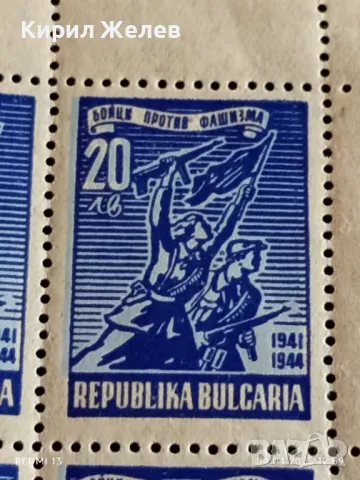 Пощенски марки 1944г. БОЙЦИ ПРОТИВ ФАШИЗМА чисти без печат за КОЛЕКЦИОНЕРИ 44568, снимка 3 - Филателия - 49760894