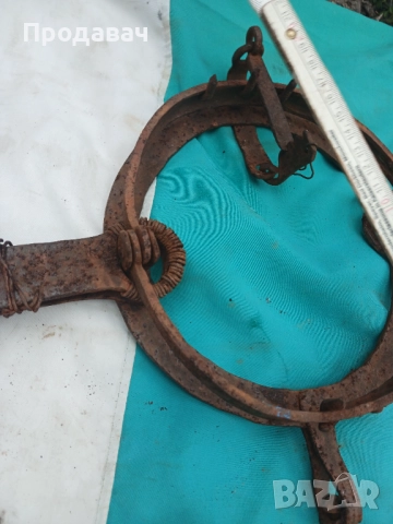 Стар кован капан, снимка 2 - Други ценни предмети - 52914304