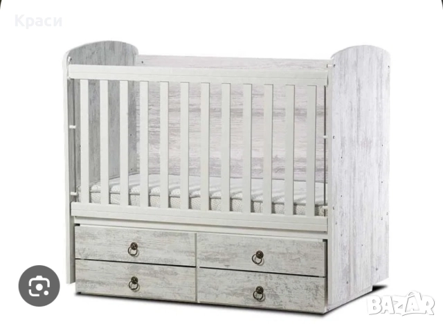 Бебешка кошара с люлеещ механизъм + подарък матрак с протектор