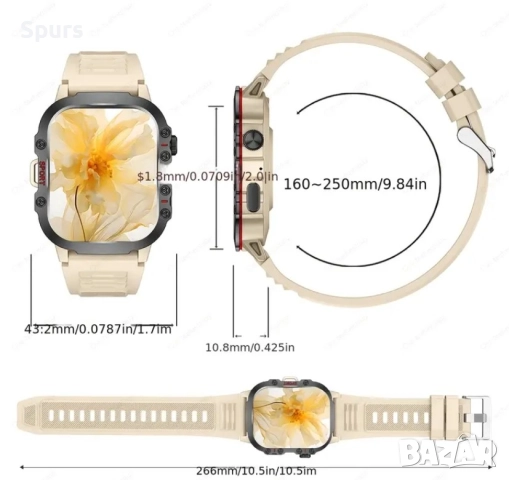 Смарт часовник- елегантен мултифункционален, снимка 2 - Смарт часовници - 52212209