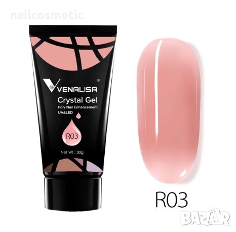 Полигел / Polygel CRYSTAL VENALISA ЗА ИЗГРАЖДАНЕ 30ГР, снимка 4 - Продукти за маникюр - 32816669