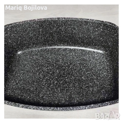 Ростер Goldman с мраморно покритие – правоъгълен съд с капак, 5.5 л и 6.6 л, снимка 3 - Съдове за готвене - 53028138