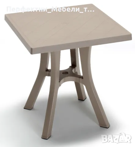 Компактни пластмасови маси на склад-от диам. 60 см,диам.70см,70/70см., снимка 4 - Градински мебели, декорация  - 49163221