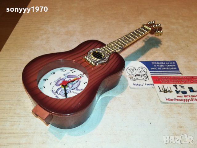 КИТАРА-ЧАСОВНИК С МЕЛОДИЯ ОТ ФРАНЦИЯ 2112212046, снимка 8 - Антикварни и старинни предмети - 35212956