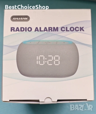 Цифров часовник с радио и Bluetooth говорител – 10W, 7-цвят нощна светлина, снимка 7 - Друга електроника - 53067846