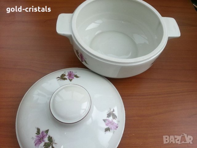 Стар български порцелан супник, снимка 2 - Антикварни и старинни предмети - 33271172