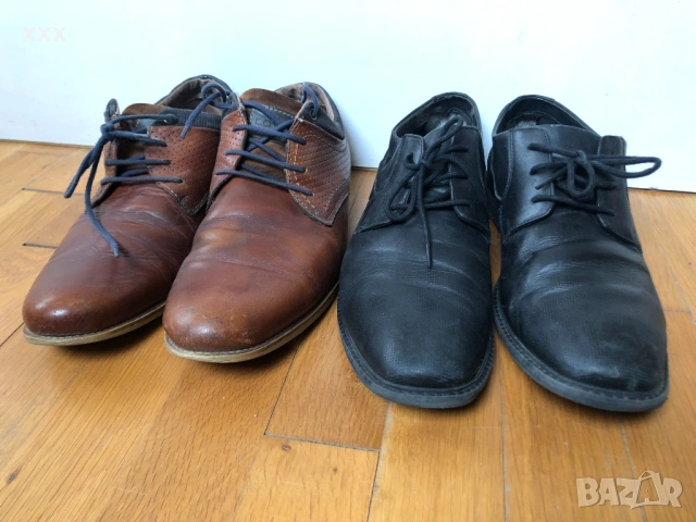 Мъжки кожени обувки 2 чифта