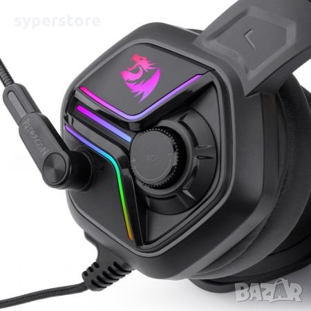 Слушалки с микрофон Redragon Ajax H230 Динамична RGB подсветка Gaming Headset, снимка 3 - Слушалки и портативни колонки - 34807829