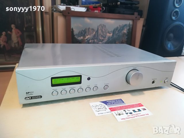 acoustic solutions sp101 stereo amplifier-внос англия, снимка 1 - Ресийвъри, усилватели, смесителни пултове - 28405181