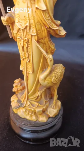 Антична Китайска фигурка,кост, снимка 10 - Антикварни и старинни предмети - 49868711