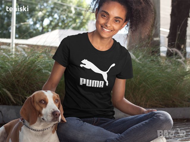  Дамска тениска Puma принт Модели и размери , снимка 1 - Тениски - 28605443