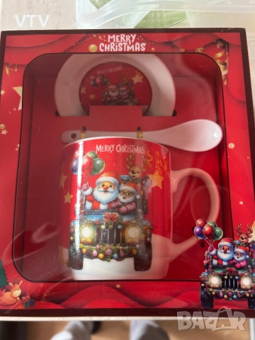 Чаша с чинийка и лъжичка 