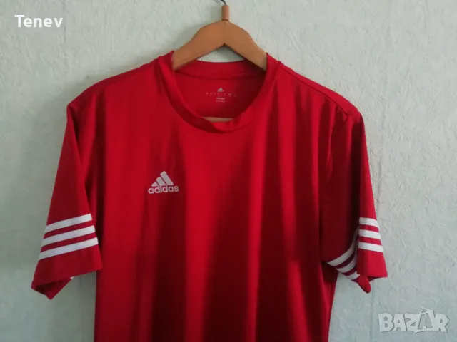 Adidas Climalite нова оригинална червена тениска фланелка размер L, снимка 4 - Тениски - 49966414