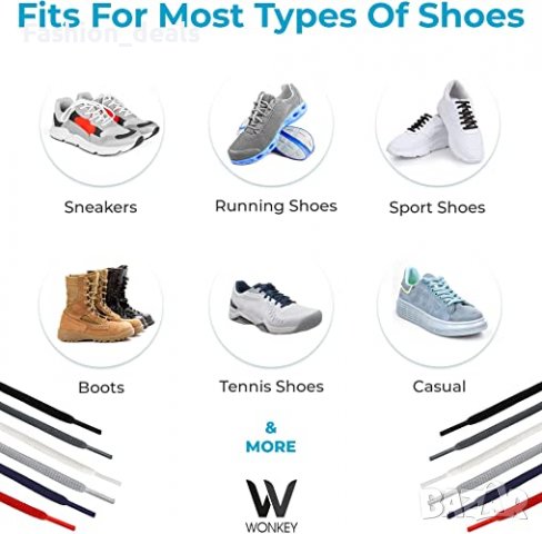 Нови 2 чифта овални връзки 120 см за спортни обувки маратонки бягане , снимка 5 - Други - 37957870