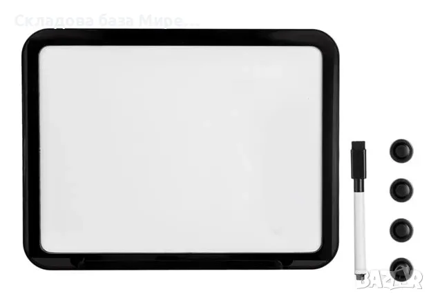  Магнитна дъска 28.3x21.5 см,С фумластер с гумичка.4 магнита , снимка 1