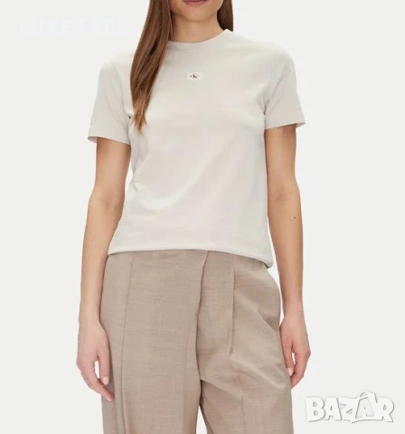 Calvin Klein ⚜️Дамска Памучна Тениска , снимка 3 - Тениски - 53287402