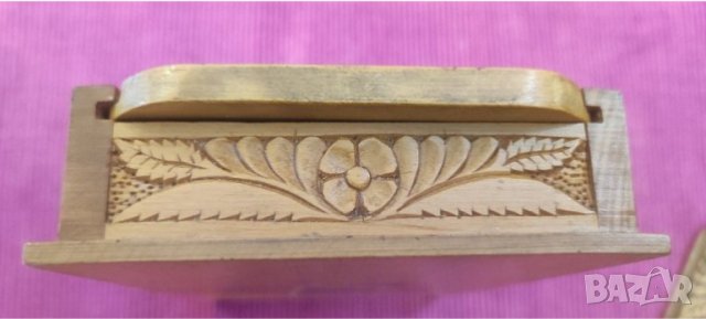 Стара дървена кутия за бижута, Унгария. , снимка 3 - Антикварни и старинни предмети - 37097886