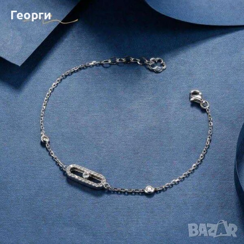 Messika гривна с мойсанити