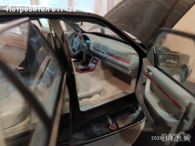 1:18 Метален модел на Mercedes Benz S 600 /1997/ W140 , Norev, снимка 13 - Колекции - 53023062