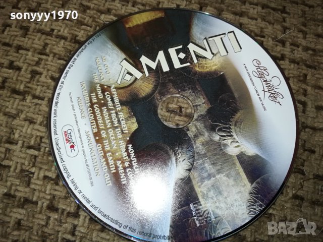 AMENTI CD 0512231227, снимка 3 - CD дискове - 43282463