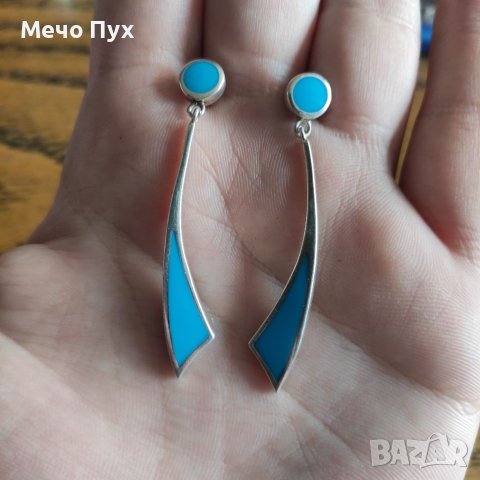 Сребърни обеци (79), снимка 5 - Обеци - 40535339