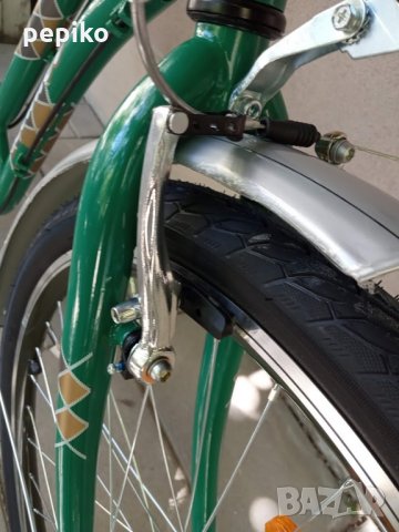 Продавам колела внос от Германия  градски алуминиев велосипед TOURY CITY GREEN 26 цола с кошничка, снимка 10 - Велосипеди - 32781793