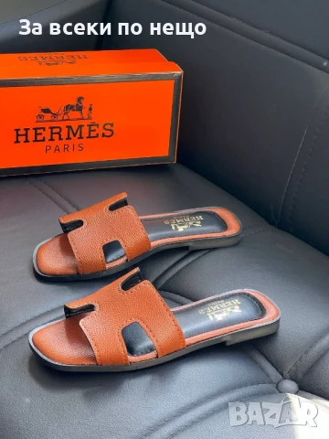 Hermes Дамски Чехли Хермес - 3 Налични Цвята Код E546, снимка 6 - Чехли - 50803681