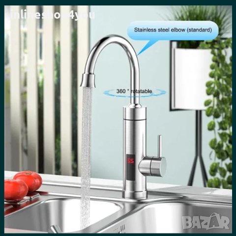 Проточен бойлер 3000W/220V с цифров дисплей от неръждаема стомана, снимка 2 - Кухненски роботи - 43121744