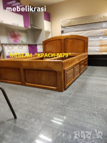 Спалня с 4 чекмеджета-МАСИВ в цвят, снимка 3 - Спални и легла - 35179656