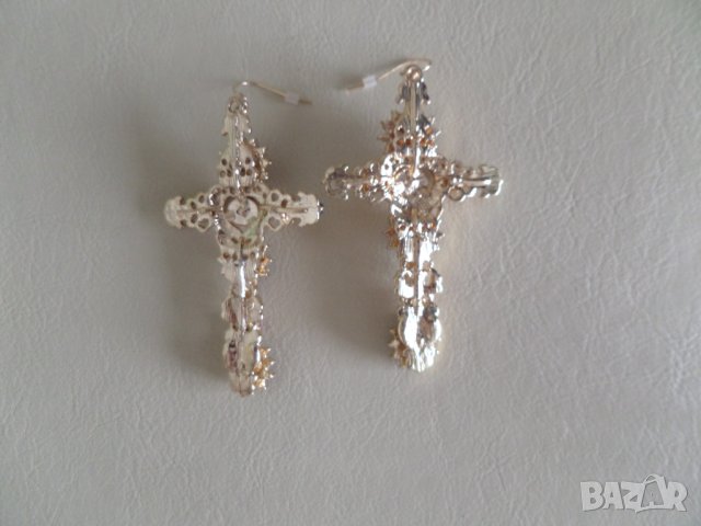  Обеци цветни кръстове , снимка 6 - Обеци - 36905298