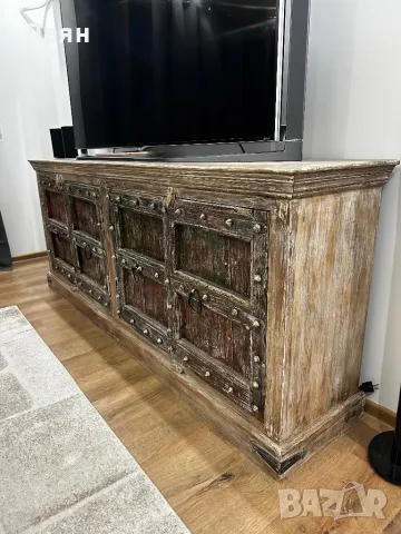 Старинен индийски масивен бюфет , снимка 2 - Бюфети - 49082795