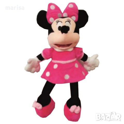 Плюшена играчка Мики Маус с розова рокля, 40 см - 40401