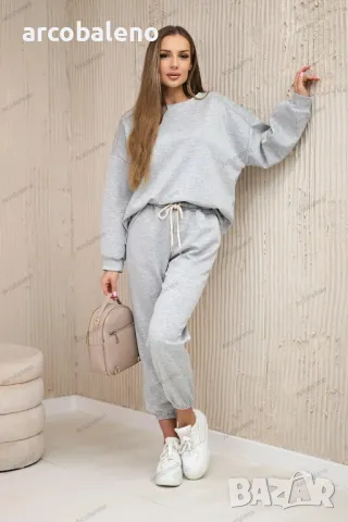 Дамски суичър комплект от вискоза + панталон, 17цвята , снимка 4 - Комплекти - 48605911