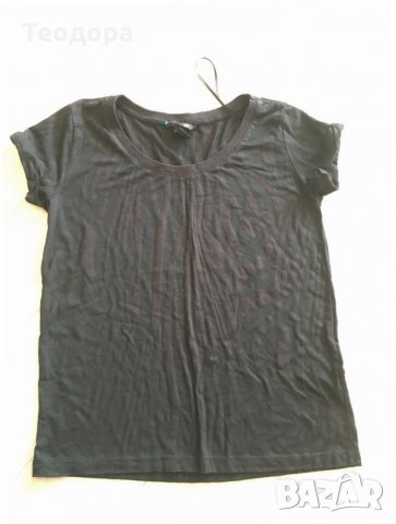 Черна блуза НМ р.XS/S, снимка 4 - Тениски - 32559595