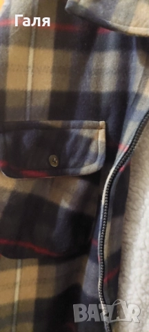 Мъжко яке тип риза с каракул, размер ХЛ, снимка 3 - Якета - 52290538