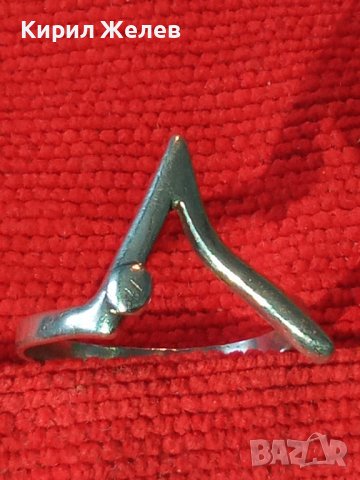 МАРКОВ СРЕБЪРЕН АРТ НУВО СТИЛ ПРЪСТЕН ВИСОКА ПРОБА СРЕБРО ДИЗАЙНЕРСКИ МОДЕЛ РЪЧНА РАБОТА 40912, снимка 2 - Пръстени - 43226328