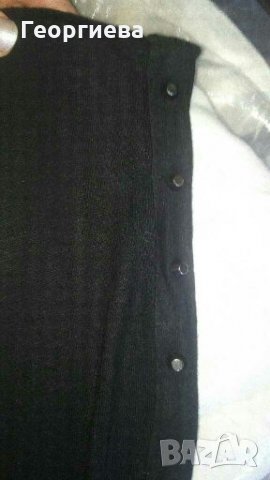 Черна тениска с метална украса 🍀 S,M🍀 арт.401, снимка 5 - Тениски - 28173036