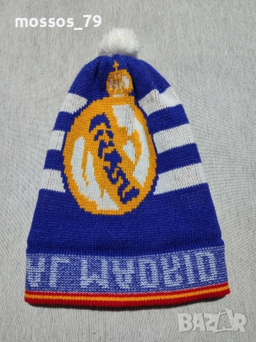 Зимна шапка Реал Мадрид , снимка 3 - Шапки - 52627818