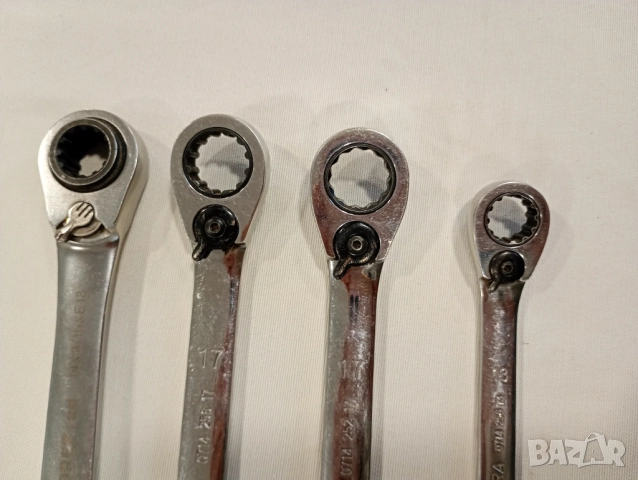 Wurth Zebra, Gedore звезди гаечен ключ с бутони и тресчотка , снимка 2 - Ключове - 52652133