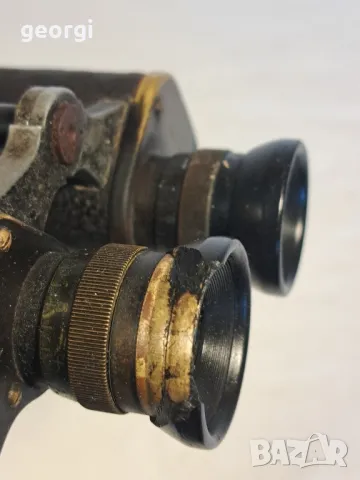 Стар немски военен бинокъл C.P. Goerz Berlin 6x30 D.R.P.       1/3, снимка 7 - Антикварни и старинни предмети - 47726657