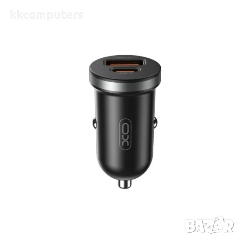 Зарядно устройство за кола адаптер XOCC56 PD 30W QC 1x USB 1x USB-C, Черен, снимка 4 - Зарядни за кола - 50448563