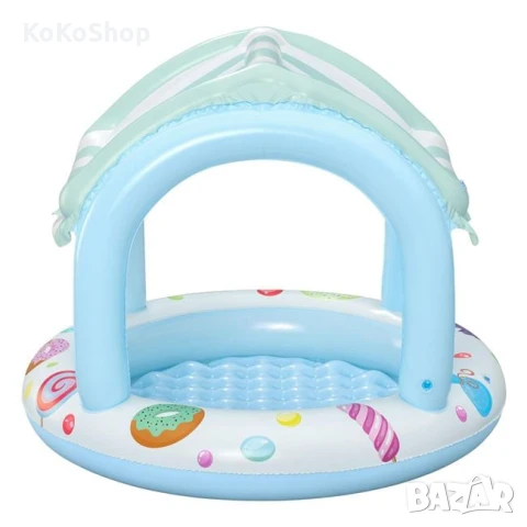 Детски басейн със сенник-Ø 104х84 см./надуваем басейн със сенник, снимка 3 - Надуваеми играчки - 50811359