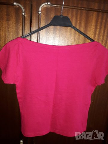 Дамска блуза по-къса Roccobarocco, снимка 4 - Тениски - 28933693