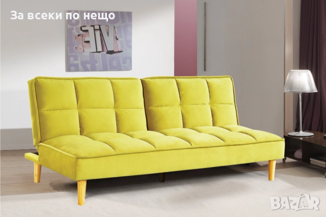 Диван GRINO зелено/натурално Код P1308, снимка 4 - Дивани и мека мебел - 51948750