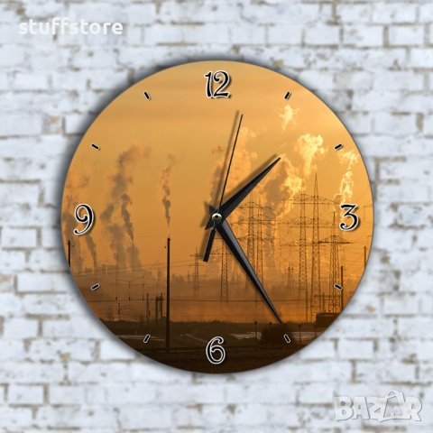 Стенен Часовник - Оранжево Небе Пушещи Кумини, снимка 1