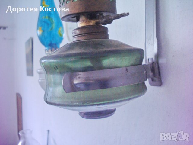 Стара газова лампа за стена, снимка 4 - Антикварни и старинни предмети - 27284170
