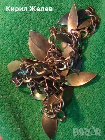 ДВЕ ЗЛАТИСТИ ВЕРИЖКИ ФЛОРАЛНИ АРТ УКРАШЕНИЯ с ЛИСТЕНЦА 47386, снимка 9 - Колиета, медальони, синджири - 47285767