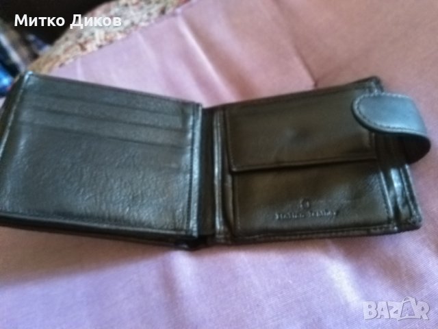 Портфейл естествена кожа Италиан Лийда №3 110х92мм, снимка 4 - Портфейли, портмонета - 43560633