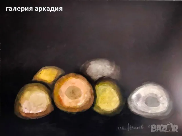 Иван Нинов -картина, 53х65 см., снимка 2 - Картини - 48562534
