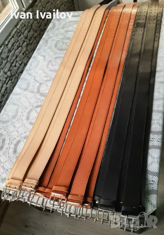 Ест. Кожа Мъжки колани 